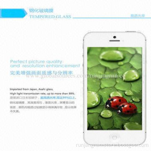 Tempered-glass Screen Protector for iPhone 5, 5S, Anti-fingerprint